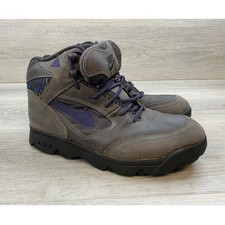 Vintage 1994 Nike ACG Air Hiking Boots Grey Purple Women's Outdoor Shoes