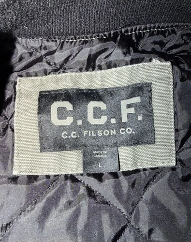 C.C. Filson Co. CCF Men's Insulated Quilted Lined Zip Work Vest Green L image 4