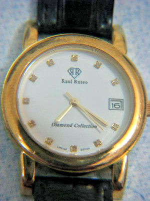 RAUL RUSSO DIAMOND COLLECTION GENT'S QUARTZ WATCH