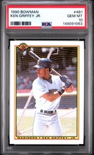 1990 BOWMAN #481 KEN GRIFFEY JR. PSA 10