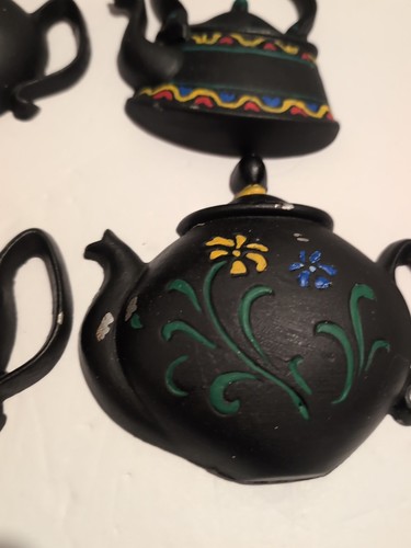 1967 Sexton USA Wall Hangers, Tea Kettles, Lot Of 4 - Picture 4 of 11