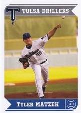 Tyler Matzek 2013 Grandstand Tulsa Drillers Minor League Rookie Card #40 RC SP. rookie card picture