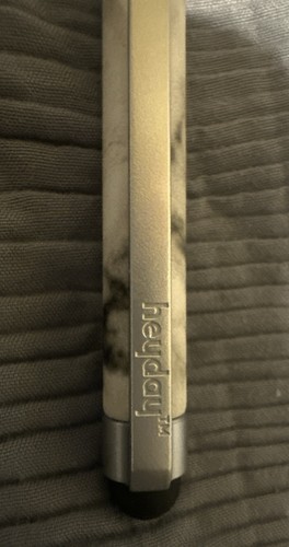 Heyday Pen-Shaped Double Tip Stylus on touchscreen devices - Gray / White Marble - 第 3/4 張圖片