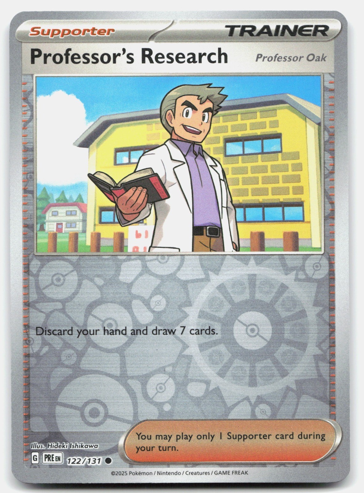 Professor's Research [Professor Oak] 122/131 SV: PRE Pokemon TCG Reverse Holo NM