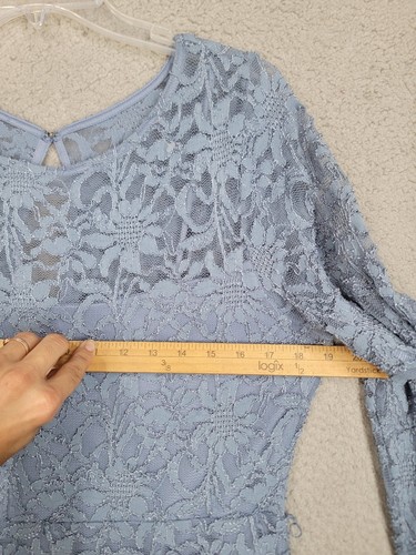 New W Tags Blu Sage Floral Lace Tiered Dress Size 10 Mother Of Bride Cocktail - Picture 4 of 9