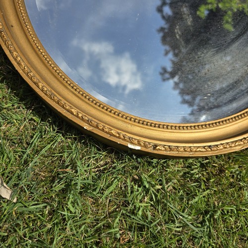 Vintage Wall Mirror Golden Gilt Ornate Bevelled Oval Rococo 68 Cm - Picture 5 of 14
