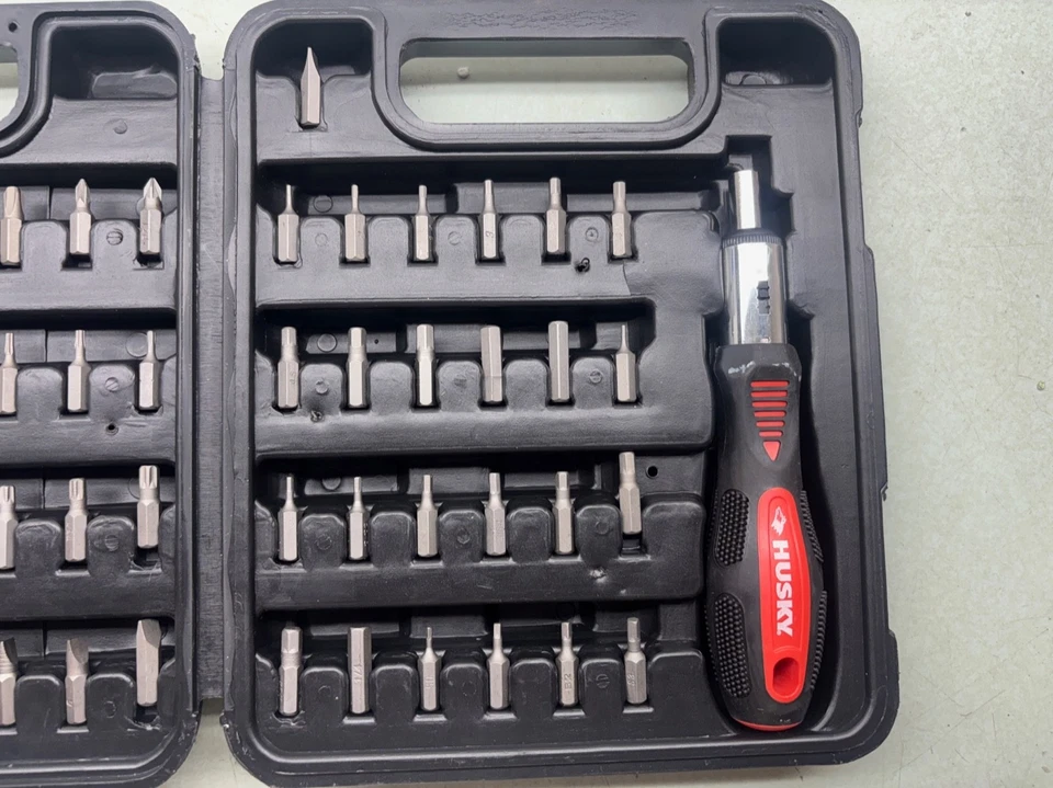 HUSKY Tool 50 Piece Precision Ratcheting Screwdriver Set w/ Case - Image 3 of 4
