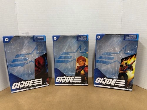 GI Joe Classified Series Empty Box Lot Snake Eyes Scarlett Duke Hasbro Packaging