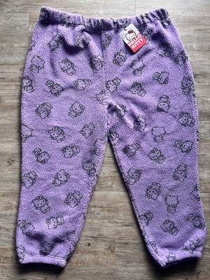 Sanrio New Girl Order x Hello Kitty Purple Fleece Joggers NWT UK Sz 22 - XXL