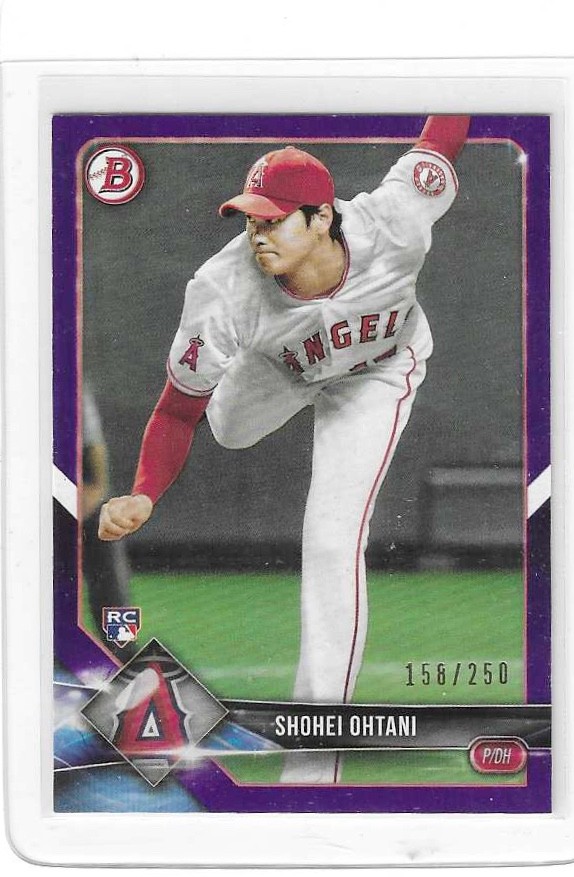 2018 Bowman - Shohei Ohtani #49 Purple 158/250 (RC)
