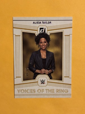 2023 Panini Chronicles WWE Voices of the Ring Purple /49 Alicia Taylor Rookie
