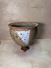 Handmade Ceramic Vessel Hanging Planter Studio Pottery Signed Brum Earthy Glaze