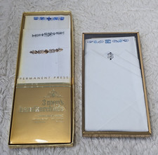 Vintage Springmaid Handkerchiefs Lot of 5 Original Box Embroidered Cotton 2 "E"