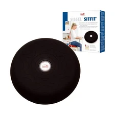 SITFIT 33 cm Black | Active Sitting & Training | Strengthens Back & Pelvic Fl...