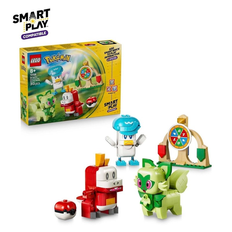 PRE ORDER __LEGO® Pokémon™ SMART Play™: Sprigatito, Fuecoco and Quaxly Battle