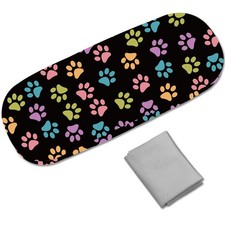 CREATCABIN Paw Print Hard Shell Eyeglasses 16.2 x 6.4 x 3.9cm, Prints