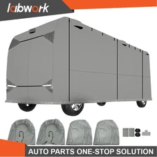 Labwork RV Cover Storage 33'-37' For Class A Motorhome Trailer Camper W/Zipper