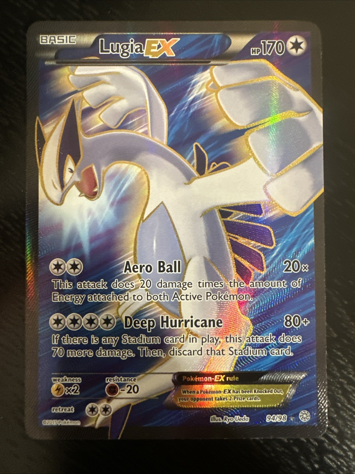 Lugia EX (94 Full Art) 94/98 XY - Ancient Origins Holo NM