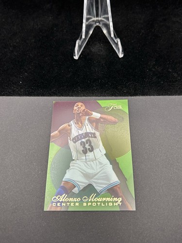 ALONZO MOURNING Center Spotlight 1995-96 Flair #3 HOF NBA Charlotte Hornets - Picture 11 of 12
