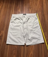 Vintage JNCO Jean Shorts Jorts Size 40 Light Grey