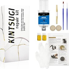 Kintsugi Repair Kit with Gold Powder   Restore Your Cherished Pottery Elegantly