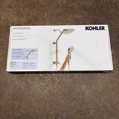 #ad #ad Kohler Hydrorail R38001 G BN 3 in 1 Multifunction Shower System Open Box $65.00