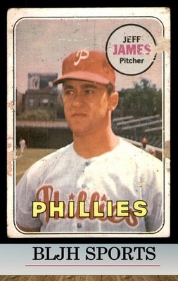 1969 Topps #477 Jeff James Philadelphia Phillies RC (poor) (B) (see pics)
