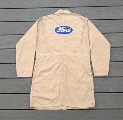 Vintage 1940s Ford Motor Co HBT Shop Work Jacket Coat Size 38