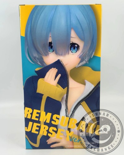 Figura Taito Precious Re:Zero Rem Subaru’s Jersey Ver. – Estatua PVC de 9,1” - Imagen 2 de 9