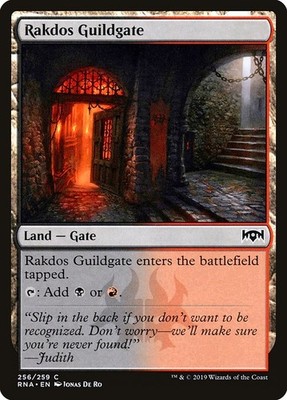 Rakdos Guildgate NonFoil Ravnica Allegiance 256 NM MTG