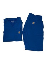 Carhartt Modern Fit Royal Blue Set Of 2 Scrub Sz M
