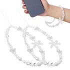 2 Pcs Phone Charms Phone Case Charm Beaded Phone Charm Chain Purse Charm