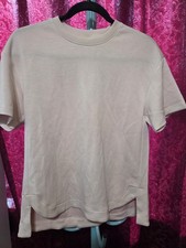 Member's Mark Sandwashed Tee. Ivory. Sz S. NWT. 645