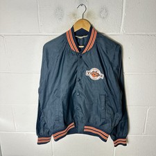 Vintage Clemson Tigers Jacket Mens Large Blue Chalk Line Satin Varsity 90s*