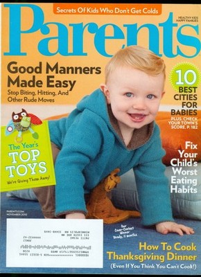 2010 Parents Magazine: Good Manners Made Easy/10 Best Cities For Babies/Top Toys