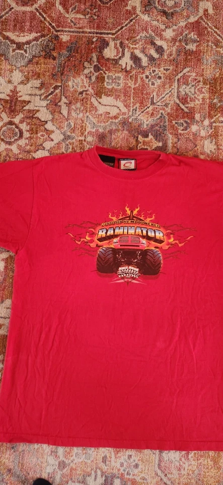 Camisa De Colección Dodge Raminator Monster Truck Para Hombres Grande Diesel Roja Ram Mopar 6.7 Y2K Foto 2 de 4