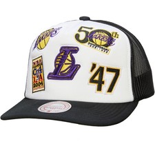 Mitchell & Ness Mesh Trucker Cap GRIDLOCK Los Angeles Lakers