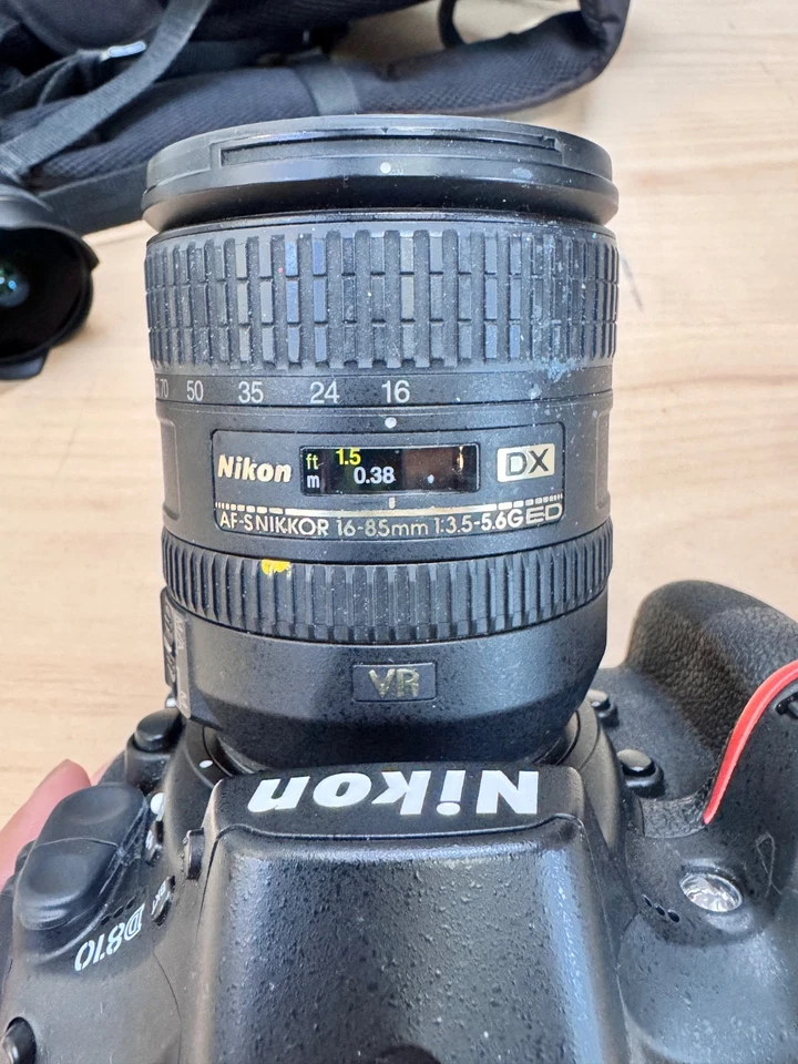 Nikon D810 36.3MP DSLR Camera - Black, plus AF-S Nikkor 16-85mm, plus AF Fisheye - Image 4 of 4