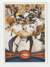 Matt Prater - Lonie Paxton - Denver (NFL Football Card) 2012 Topps # 324 Mint
