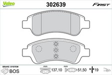 VALEO Bremsbeläge Bremsbelagsatz Vorderachse für Peugeot 2008 I CU_ 207 WA_