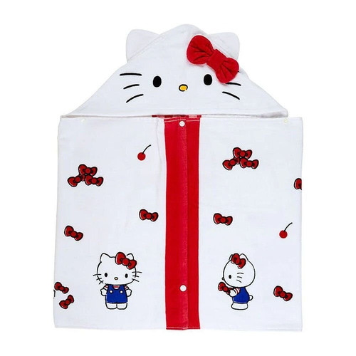 Hello Kitty Hooded Towel Bath Towel Pool Towel Beach Towel for Summer Vacation - Picture 1 of 6