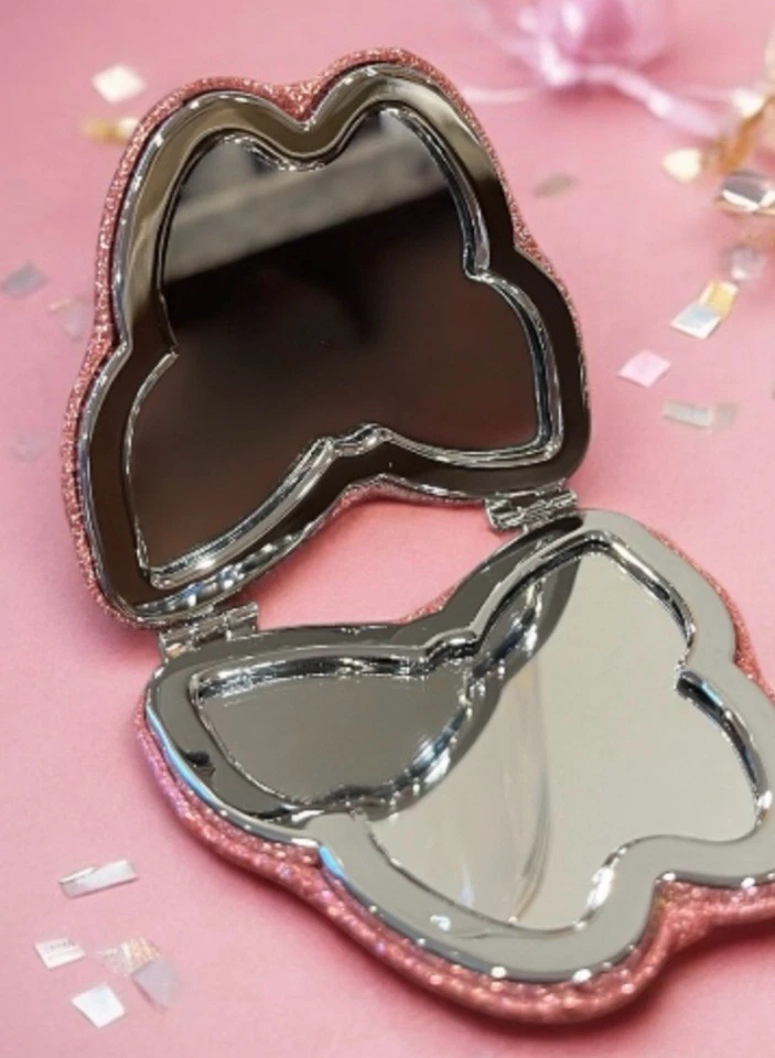 蔻驰粉色金属小巧镜面全新 Wit 标签无盒 — 第 3/4 张图片