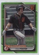 2024 Bowman Prospects Neon Green Border 156/399 Cole Foster #BP-83 17k2