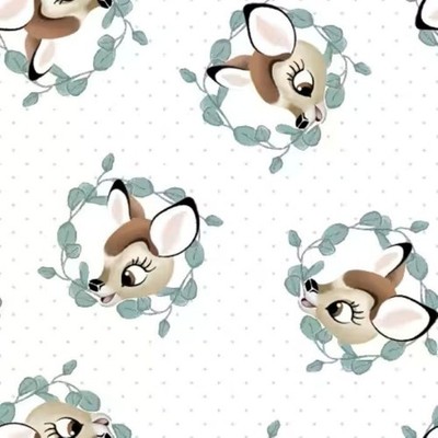 Disney Bambi Medaillon Baumwollstoff Springs Creative Lizenziert 19.80/m
