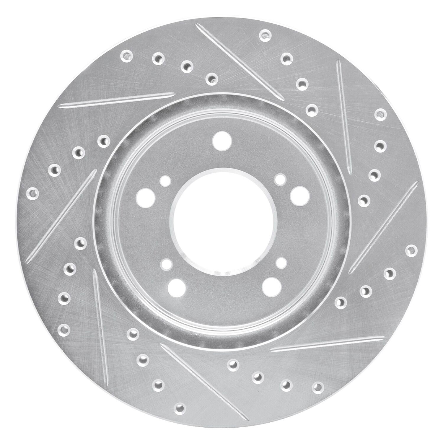 For Acura NSX 91-96 Brake Rotor eLINE Drilled & Slotted 1-Piece Front Driver
