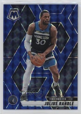 2024-25 Panini Mosaic Blue Mosaic Prizm 66/199 Julius Randle #107 1k7d