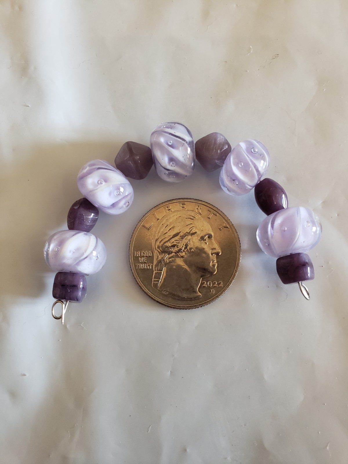 Lampwork Glass  Beads Lot Of 5 Pc