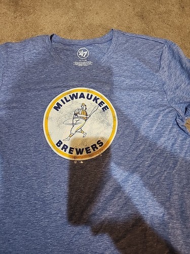 '47 Brand Milwaukee Brewers blaues Baumwollhemd - Damengröße XL NEU $ 35 - Bild 4 von 5