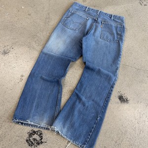 Vintage 70s Levi’s Orange Tab Flare Bell Bottom Jeans 36x30 Talon 42 USA Faded