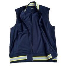 Armani Exchange A X Vest M Full Zip Logo Jacket PROTOTYPE 2 Navy Yellow 2011